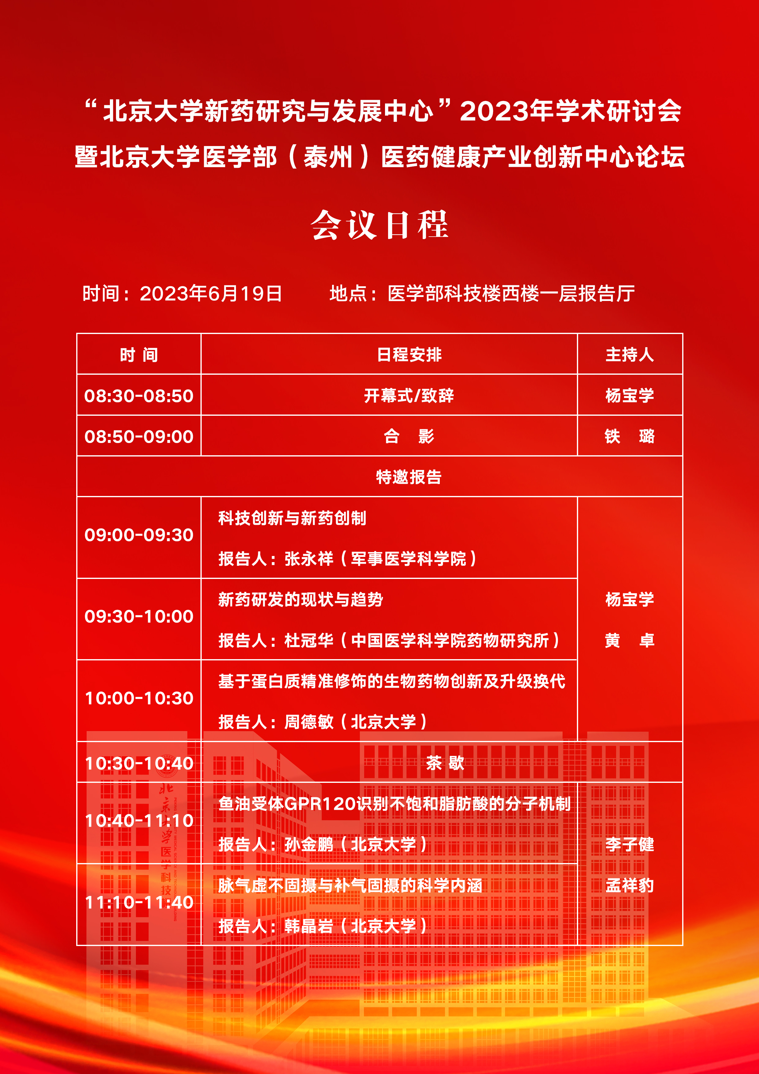 “北京大学新药研究与发展中心”2023年学术研讨会暨北京大学医学部(泰州 ) 医药健康产业创新中心论坛.jpg